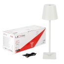 LED Line LED Akku Tischleuchte Taza Weiß IP54 3,5W 400lm CCT 3000/4000/5000K Touchdimmer USB-C