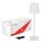 LED Line LED Akku Tischleuchte Taza Weiß IP54 3,5W 400lm CCT 3000/4000/5000K Touchdimmer USB-C