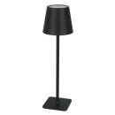 LED Line LED Akku Tischleuchte Taza Schwarz IP54 3,5W...