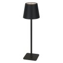 LED Line LED Akku Tischleuchte Taza Schwarz IP54 3,5W...