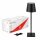 LED Line LED Akku Tischleuchte Taza Schwarz IP54 3,5W 400lm CCT 3000/4000/5000K Touchdimmer USB-C