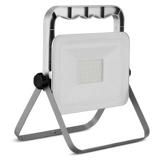 REV LED Fluter Strahler Mirano Weiß IP65 30W 2700lm kaltweiß Ständer Kabel Stecker