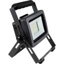 REV LED Akku Strahler Fluter Flare Schwarz IP44 20W...