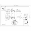 Eglo LED Außenleuchte Wandlampe Hausnummer Culpina Weiß IP44 10W 1100lm Warmweiß 3000K