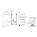 Eglo LED Außenleuchte Wandlampe Hausnummer Culpina Weiß IP44 10W 1100lm Warmweiß 3000K