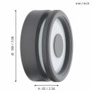 Eglo LED Deckenleuchte Wandlampe Biosga Anthrazit IP44 Ø18cm 11W 950lm Warmweiß 3000K