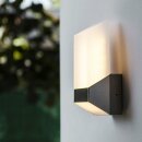 Eco-Light LED Außenleuchte Wandlampe Flat silber...