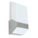 Eco-Light LED Außenleuchte Wandlampe Flat silber IP54 6W 600lm warmweiß 3000K