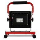 REV LED Akku Arbeitsleuchte Fluter Strahler Mobi Rot IP54 20W 1400lm kaltweiß auf Ständer