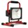 REV LED Akku Arbeitsleuchte Fluter Strahler Mobi Rot IP54 20W 1400lm kaltweiß auf Ständer