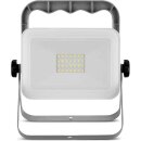 REV LED Fluter Strahler Mirano Grau IP65 20W 1800lm Kaltweiß Ständer Kabel Stecker