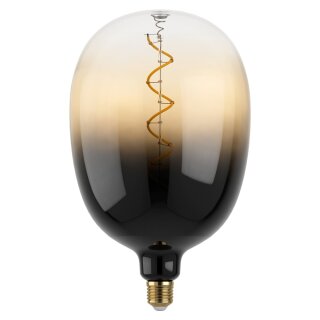 Eglo LED Spiral Filament T180 XXL Globe 4W = 11W E27 Sand Schwarz 100lm extra warmweiß 1700K Dimmbar