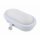 Unitec LED Ovalleuchte Grau IP54 10W 1000lm Neutralweiß 4000K