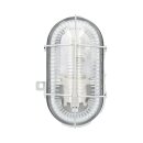 Unitec Wandlampe Ovalleuchte Schiffsarmatur Grau IP44...