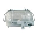 Unitec Wandlampe Ovalleuchte Schiffsarmatur Grau IP44...