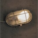 Unitec Wandlampe Ovalleuchte Schiffsarmatur Grau IP44 max. 60W E27 Schutzkorb