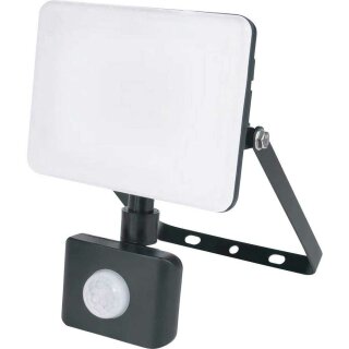 Müller-Licht LED Strahler Orlando Sensor Schwarz IP44 20W 2200lm neutralweiß Bewegungsmelder