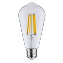 Paulmann LED Filament ST64 Edison 7,5W = 60W E27 klar 806lm warmweiß 2700K Dimmbar