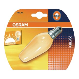 Osram Glühbirne Kerze Relax 25W E14 matt Glühlampe warmweiß dimmbar