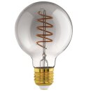 Eglo LED Spiral Filament G80 Globe 4W E27 Rauchglas 100lm...