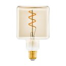 Eglo LED Spiral Filament Würfel 4W = 27W E27 Gold...