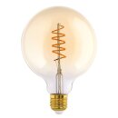 Eglo LED Spiral Filament G125 Globe 4W = 26W E27 Gold...