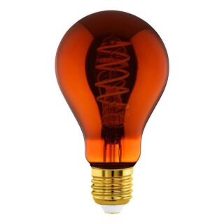 Eglo LED Spiral Filament A75 Birne 4W E27 Kupfer 400lm extra warmweiß 2000K DIMMBAR