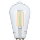 Eglo LED Smart + Filament ST64 Edison 6W E27 klar CCT...