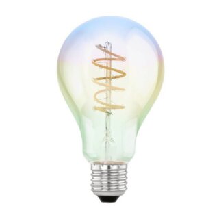 Eglo LED Spiral Filament A75 Birne 4W E27 Regenbogen 200lm extra warmweiß 2000K DIMMBAR