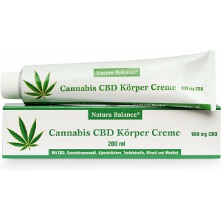 Cannabis CBD Körper Creme Tube