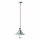 Ferroluce Pendelleuchte Hängelampe Vintage Country Blau Ø25cm max. 77W E27 handgefertigt Keramik