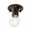 Ferroluce Deckenleuchte Aufbaulampe Pipes Schwarz...