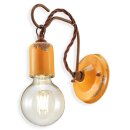 Ferroluce Wandleuchte Lampe Vintage gelb max. 53W E27...