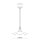 Ferroluce Deckenlampe Pendelleuchte Belluno weiß rund Ø30cm max. 75W E27 kürzbar