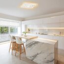Fischer & Honsel LED Deckenleuchte Hero weiß Ø50cm 50W 5200lm RGBW 2700-6500K stufenlos Dimmbar mit Fernbedienung Backlight