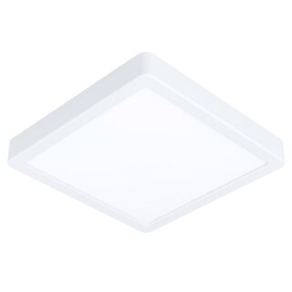 Eglo LED Deckenleuchte Aufbaupanel Fueva Weiß eckig 21x21cm 17W 2000lm Warmweiß 3000K