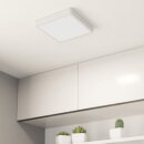 Eglo LED Deckenleuchte Aufbaupanel Fueva Weiß eckig 21x21cm 17W 2000lm Warmweiß 3000K