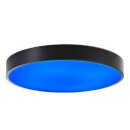 Brilliant LED Deckenleuchte Vadin schwarz Ø49cm 36W 3500lm RGBW 3000-6500K Dimmbar Nachtlicht & Timer Fernbedienung Amazon Google WiFi