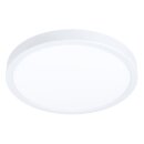 Eglo LED Deckenleuchte Aufbaupanel Fueva 5 Weiß Ø29cm 20,5W 2400lm Warmweiß 3000K