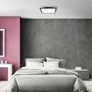 Brilliant LED Aufbaupanel Deckenleuchte Buffi Schwarz 40x40cm 20W 2400lm neutralweiß 4000K B-Ware