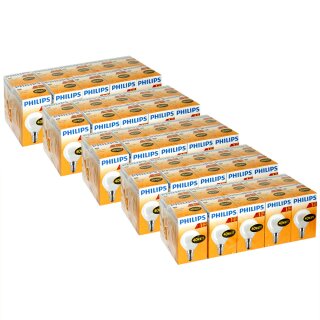 50 x Philips Glühbirne Tropfen 40W E14 MATT Glühlampe 40 Watt Glühbirnen Glühlampen