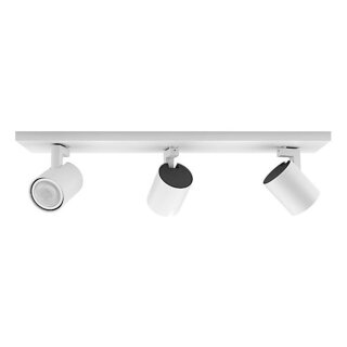 Philips Hue LED Smart Deckenleuchte Runner Spot Weiß 3 x 5W GU10 1050lm CCT 2200-6500K Dimmbar ZigBee
