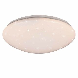 Reality Leuchten LED Deckenleuchte Lukida weiß Ø38cm 18W 2000lm RGBW 3000K-6000K Dimmbar Fernbedienung