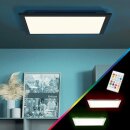Brilliant LED Deckenleuchte Aufbaupanel Allie schwarz 40x40cm 24W 2400lm 2700K-6500K RGB dimmbar Fernbedienung B-Ware