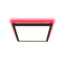 Brilliant LED Deckenleuchte Aufbaupanel Allie schwarz 40x40cm 24W 2400lm 2700K-6500K RGB dimmbar Fernbedienung B-Ware