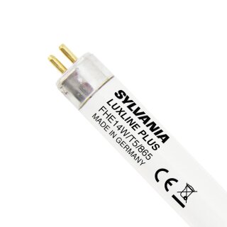 Sylvania Leuchtstofflampe T5 Rröhre Luxline Plus 549mm 14W/865 G5 1230lm Tageslicht 6500K kaltweiß