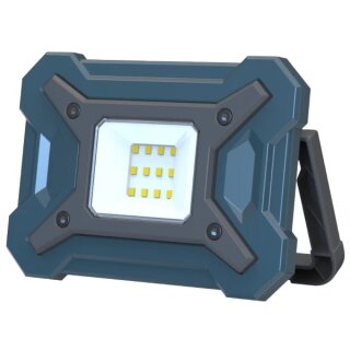 REV LED Akku Fluter Baustrahler Arbeitsleuchte IP54 10W 1000lm kaltweiß USB