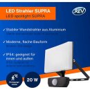 REV LED Fluter Strahler Supra 20S IP54 20W 1600lm Neutralweiß 4000K Bewegungsmelder