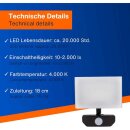 REV LED Fluter Strahler Supra 20S IP54 20W 1600lm Neutralweiß 4000K Bewegungsmelder