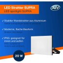 REV LED Strahler Außenleuchte Supra Anthrazit IP65 20W 1600lm neutralweiß 4000K
